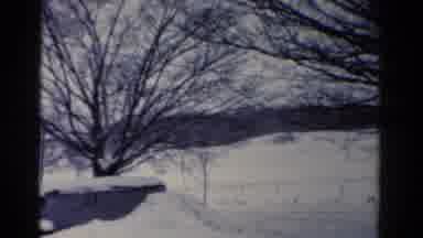 Toledo Ohio USA (1954): View Of Snow Covered Playground On A Clear Winter Day