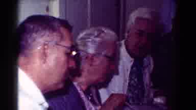 Toledo Ohio USA (1954): Senior Citizens Eating A Meal And Conversing