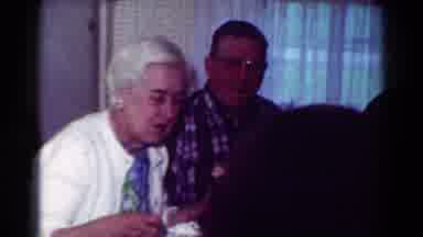 Toledo Ohio USA (1954): A Group Of People Having A Get Together With Food And