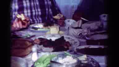 Toledo Ohio USA (1954): A Family Dinner Gag To Make The Whole Family Life