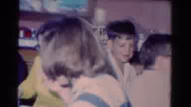 Toledo Ohio USA (1954): Various Aged Children Around Tables Talking And Moving A