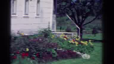 Toledo Ohio USA (1954): Well Manicured Garden And Lawn Along Side Of A White House