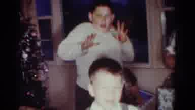 Toledo Ohio USA (1954): Christmas Morning Video Of Young Boy Opening Presents And