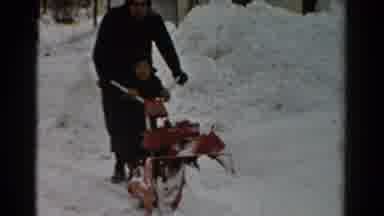 Toledo Ohio USA (1954): The Persons Are Walking In The Snow Place And They Remove