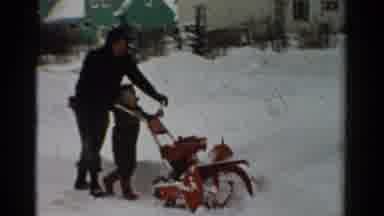 Toledo Ohio USA (1954): People Was Playing With Snow In The Mountain