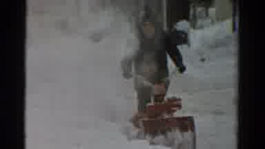 Toledo Ohio USA (1954): Man And Child Bundled In Warm Clothing Operating A