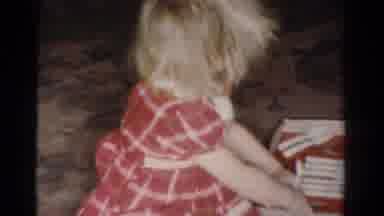 Toledo Ohio USA (1954): The Little Baby Doing Something For Fun They Enjoy