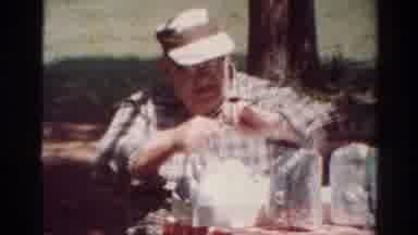 Toledo Ohio USA (1954): Old Man Doing