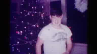 Toledo Ohio USA (1954): Boys Participate In The Preparations For Christmas With