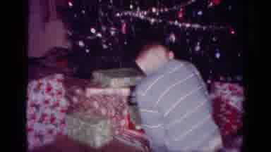 Toledo Ohio USA (1954): A Family Opening Gifts And Playing With Each Other