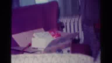 Toledo Ohio USA (1954): Christmas Night In Family With A Boy Playing His New Toys