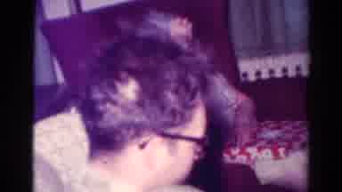 Toledo Ohio USA (1954): An Adult Sees Something With A Trampoline Sitting In The