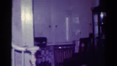 Toledo Ohio USA (1954): House During Christmas Holidays With A Nice Christmas Tree