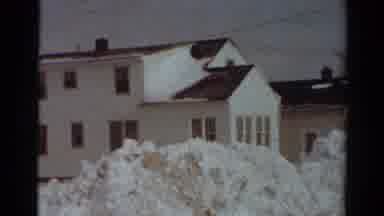 Toledo Ohio USA (1954): In A Country There Is A Snow Fall That Covered The Road
