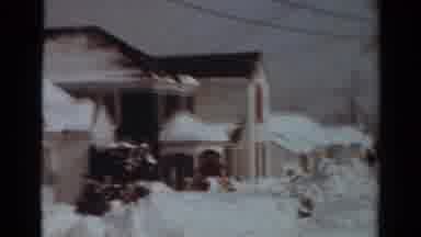 Toledo Ohio USA (1954): The Snow Are Folding In The Houses And Buildings They Look