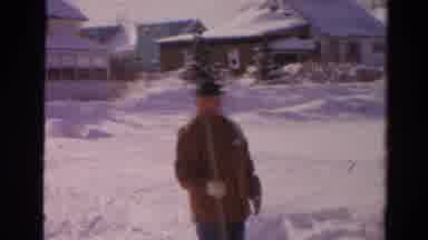 Toledo Ohio USA (1954): A Man Is Standing And Looking Like A Blanket Of Beams And