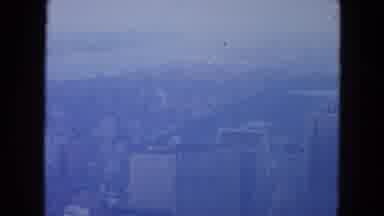 New York City (1954): The View Of The Building Skyline On A Foggy Day