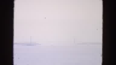 New York City (1954): Very Grainy Antique Video Footage Of Huge Barges On A Large