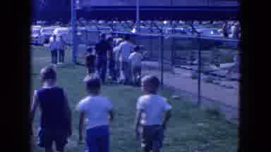 New York City (1954): Children Wandering Around A Baseball Game And Children