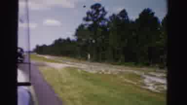 Dade County Florida (1955): Elderly Woman Bored In Semi Truck Driving On Long