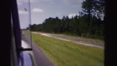 Dade County Florida (1955): Driver Enjoys A Pleasant Moment On A Car Ride On A