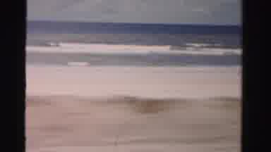 Dade County Florida (1955): Waves Of The Oceans Coming To A Sandy Beach Filmed