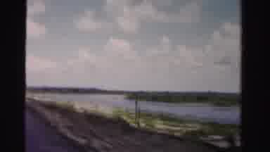 Dade County Florida (1955): Video Of The Ocean From A Window In A Vehicle Going