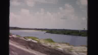 Dade County Florida (1955): Vintage Video Of Travel By A Waterway While Moving On