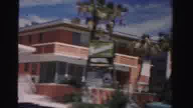 Dade County Florida (1955): Driving Down The Road Passing A Pink Hotel Or