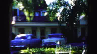 Dade County Florida (1955): Cars Near House