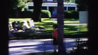 Dade County Florida (1955): There Is A Largest Park And Also Chairs And Flowers