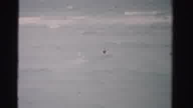 Dade County Florida (1955): Couple Swimming Together In The Sea On Nice Beach On