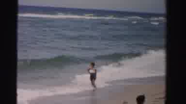 Dade County Florida (1955): A Lady Posing For Photograph In The Sea Shore
