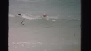 Dade County Florida (1955): Two People Swimming In The Clear Waters Of The Ocean