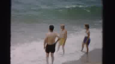 Dade County Florida (1955): The Persons Are Relaxing The Sea Shore