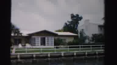 Dade County Florida (1955): Older Film Of Houses On A Florida Like Coast On Cloudy