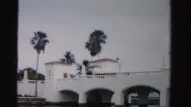 Dade County Florida (1955): White Bridgehomes And Palm Trees On A Clear Day
