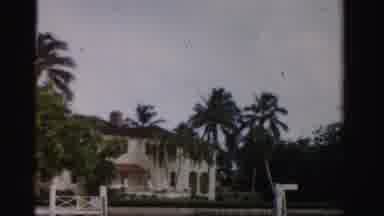 Dade County Florida (1955): A Palm Tree Lined Home With Lots Greener Around As
