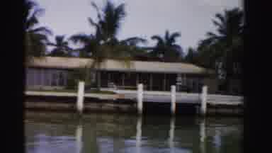 Dade County Florida (1955): Late 50'S Or 60'S Footage Of Boat Recording The Going