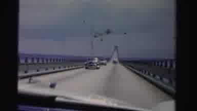 Dade County Florida (1955): Dash Camera Footage Of Car Driving Down The Highway