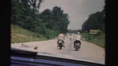 Dade County Florida (1955): Driving At A Safe Distance Behind Men Riding