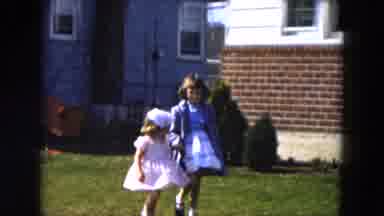 Hicksville New York (1955): Girls Walk Outside The Residence Especially On The