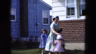 Hicksville New York (1955): A Little Girl With Her Mother Beautifully