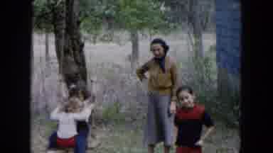 Hicksville New York (1955): The Childrens Are Swing And Playing On The Garden