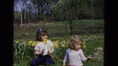 Hicksville New York (1955): A Little Childrens Are Playing In The Garden The