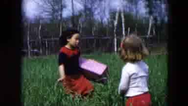 Hicksville New York (1955): Children Playing In A Tall Grass Field