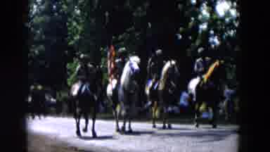 Hicksville New York (1955): Civic Parade With Parade Of Horsemen In An External