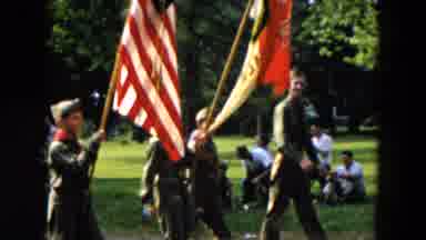 Hicksville New York (1955): Civic Parade With Participation Of Schoolchildren And