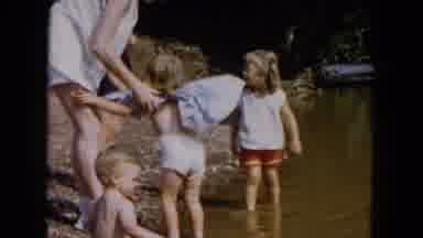 Hicksville New York (1955): Down By The Cool Creek On A Hot Day With The Little