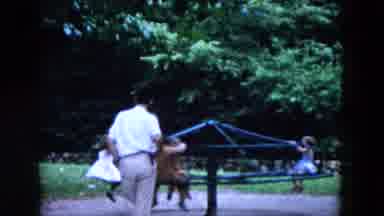 Hicksville New York (1955): The Childrens Are Playing Rolling On The Park
